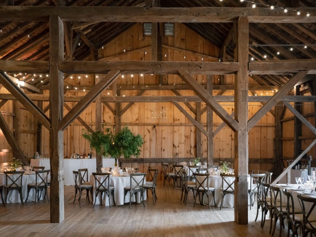 Summer Barn Wedding Reception